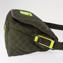LOUIS VUITTON Damier Challenge Nylon Messenger bag Bag Khaki N41239 Auth mr1791-3