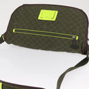 LOUIS VUITTON Damier Challenge Nylon Messenger bag Bag Khaki N41239 Auth mr1791-6