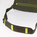 LOUIS VUITTON Damier Challenge Nylon Messenger bag Bag Khaki N41239 Auth mr1791-7