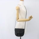 BOTTEGA VENETA INTRECCIATO Shoulder Bag Leather Black Gold Auth mr1793-21