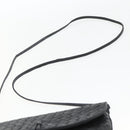 BOTTEGA VENETA INTRECCIATO Shoulder Bag Leather Black Gold Auth mr1793-8