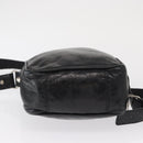 BALENCIAGA Classic Reporter Shoulder Bag Leather Black Auth mr1795-10