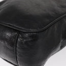 BALENCIAGA Classic Reporter Shoulder Bag Leather Black Auth mr1795-12