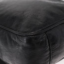 BALENCIAGA Classic Reporter Shoulder Bag Leather Black Auth mr1795-13