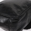 BALENCIAGA Classic Reporter Shoulder Bag Leather Black Auth mr1795-14