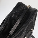 BALENCIAGA Classic Reporter Shoulder Bag Leather Black Auth mr1795-15