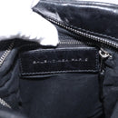BALENCIAGA Classic Reporter Shoulder Bag Leather Black Auth mr1795-16