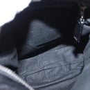 BALENCIAGA Classic Reporter Shoulder Bag Leather Black Auth mr1795-17