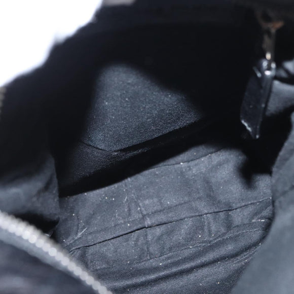BALENCIAGA Classic Reporter Shoulder Bag Leather Black Auth mr1795