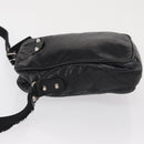 BALENCIAGA Classic Reporter Shoulder Bag Leather Black Auth mr1795-5