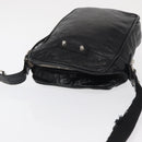 BALENCIAGA Classic Reporter Shoulder Bag Leather Black Auth mr1795-6