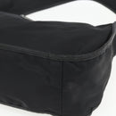 PRADA Accessoire-Täschchen Nylon Schwarz Silber Auth mr1799-9