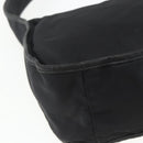 PRADA Accessoire-Täschchen Nylon Schwarz Silber Auth mr1799-16