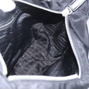 PRADA Accessoire-Täschchen Nylon Schwarz Silber Auth mr1799-20
