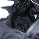 PRADA Accessory Pouch Nylon Black Silver Auth mr1799-21