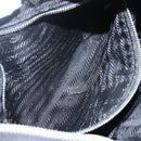 PRADA Accessory Pouch Nylon Black Silver Auth mr1799-22