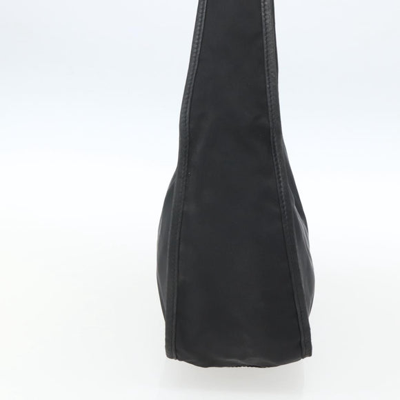 PRADA Accessoire-Täschchen Nylon Schwarz Silber Auth mr1799