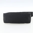 PRADA Accessoire-Täschchen Nylon Schwarz Silber Auth mr1799-5