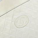 CHANEL Matelasse Chain Shoulder Bag Leather White Gold CC Auth mr1801-17