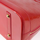 LOUIS VUITTON Monogram Vernis Alma GM Hand Bag Rose Pop M93625 LV Auth mr1803-16