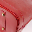 LOUIS VUITTON Monogram Vernis Alma GM Hand Bag Rose Pop M93625 LV Auth mr1803-18