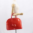 LOUIS VUITTON Monogram Vernis Alma GM Hand Bag Rose Pop M93625 LV Auth mr1803-24
