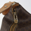 CELINE Macadam Canvas Accessory Pouch PVC Brown Gold Auth mr1813-15