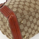 GUCCI GG Canvas Hand Bag Beige Gold 247183 Auth mr1815-14
