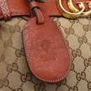 GUCCI GG Canvas Hand Bag Beige Gold 247183 Auth mr1815-10