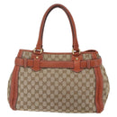 GUCCI GG Canvas Hand Bag Beige Gold 247183 Auth mr1815-2