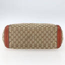 GUCCI GG Canvas Hand Bag Beige Gold 247183 Auth mr1815-5