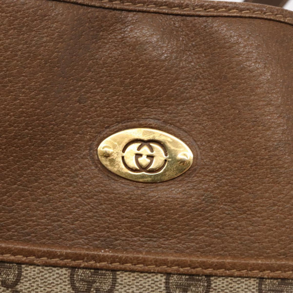 GUCCI GG Supreme Tote Bag PVC Beige Gold 002 115 0035 Auth mr1816
