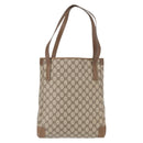 GUCCI GG Supreme Tote Bag PVC Beige Gold 002 115 0035 Auth mr1816-2