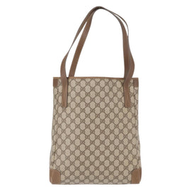 GUCCI GG Supreme Tote Bag PVC Beige Gold 002 115 0035 Auth mr1816 - 0