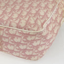 Christian Dior Trotter Canvas Shoulder Bag Pink Silver Auth mr1817-15