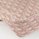 Christian Dior Trotter Canvas Shoulder Bag Pink Silver Auth mr1817-16