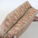Christian Dior Trotter Canvas Shoulder Bag Pink Silver Auth mr1817-6