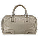 LOEWE Anagram Americana 28 Hand Bag Leather Gold Auth mr1819-2