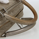 LOEWE Anagram Americana 28 Hand Bag Leather Gold Auth mr1819-7