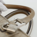 LOEWE Anagram Americana 28 Hand Bag Leather Gold Auth mr1819-8