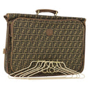 FENDI Zucca Canvas Garment Cover Brown Black gold Auth mr1832-1