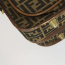 FENDI Zucca Canvas Garment Cover Brown Black gold Auth mr1832-11