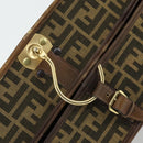 FENDI Zucca Canvas Garment Cover Brown Black gold Auth mr1832-14
