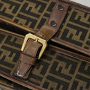 FENDI Zucca Canvas Garment Cover Brown Black gold Auth mr1832-15