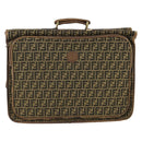 FENDI Zucca Canvas Garment Cover Brown Black gold Auth mr1832-2