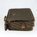 FENDI Zucca Canvas Garment Cover Brown Black gold Auth mr1832-5