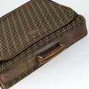 FENDI Zucca Canvas Garment Cover Brown Black gold Auth mr1832-6