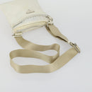 PRADA Shoulder Bag Nylon 2 Set White Beige Auth mr1838-13