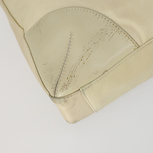 PRADA Shoulder Bag Nylon 2 Set White Beige Auth mr1838