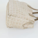 CHANEL New Travel line Tote Bag Nylon 2 Set Pink Beige CC Auth mr1839-13